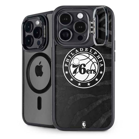 NBA Philadelphia 76ers Animal Print iPhone 16 Pro Kickstand Case